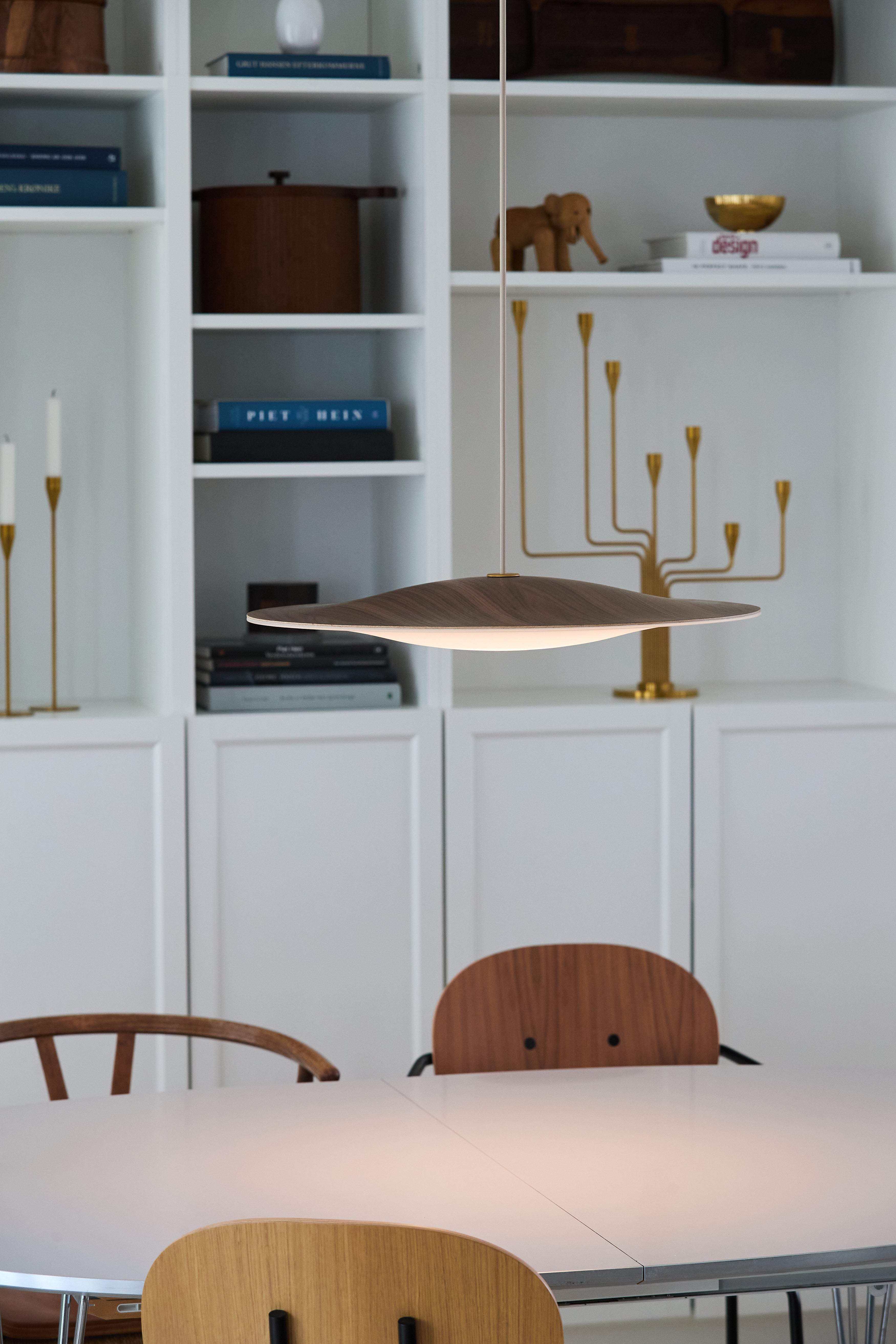 Sinus 550P LED pendel valnød/opal glas billede 3