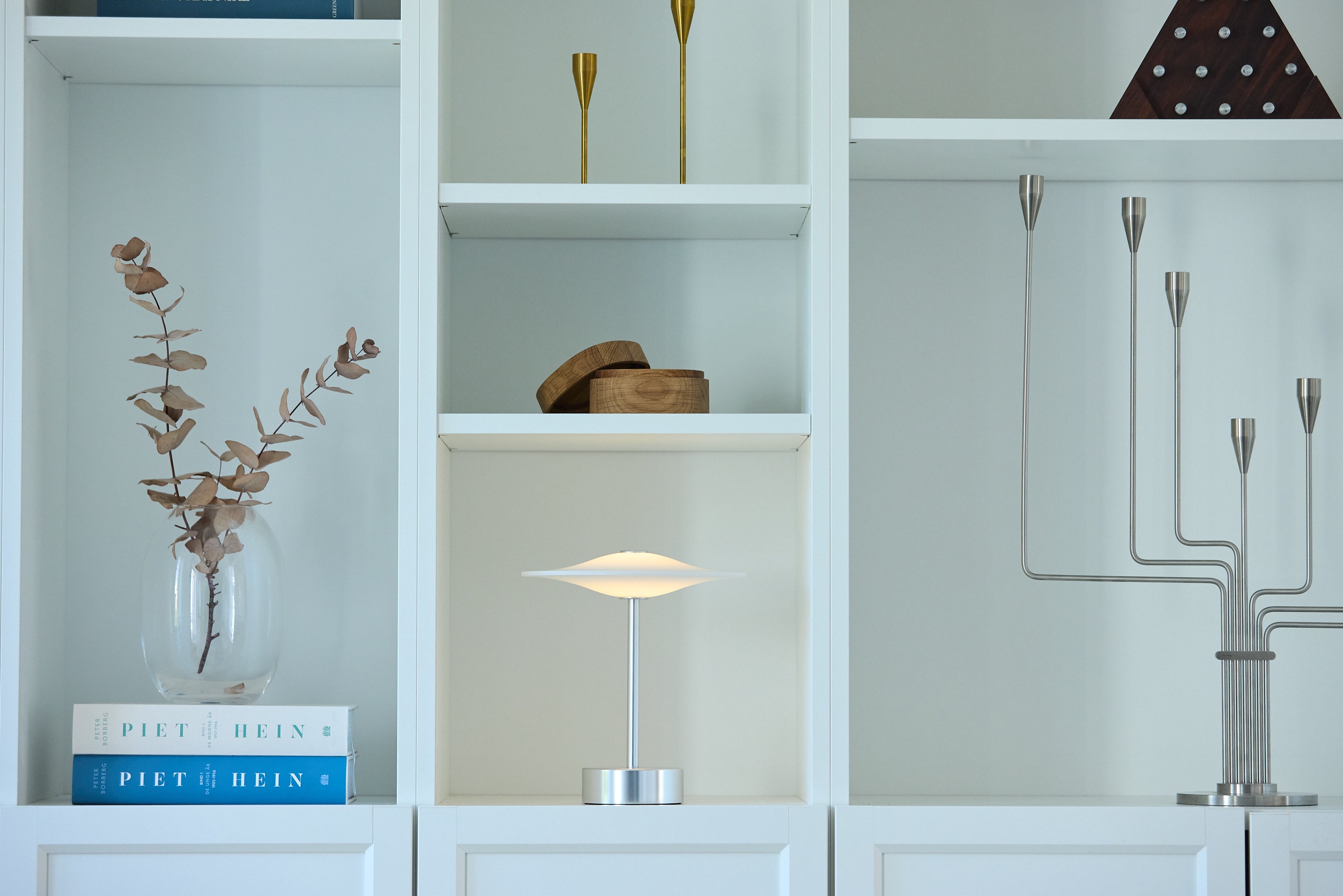 Piet Hein Sinus22 Bordlampe Stål billede 3