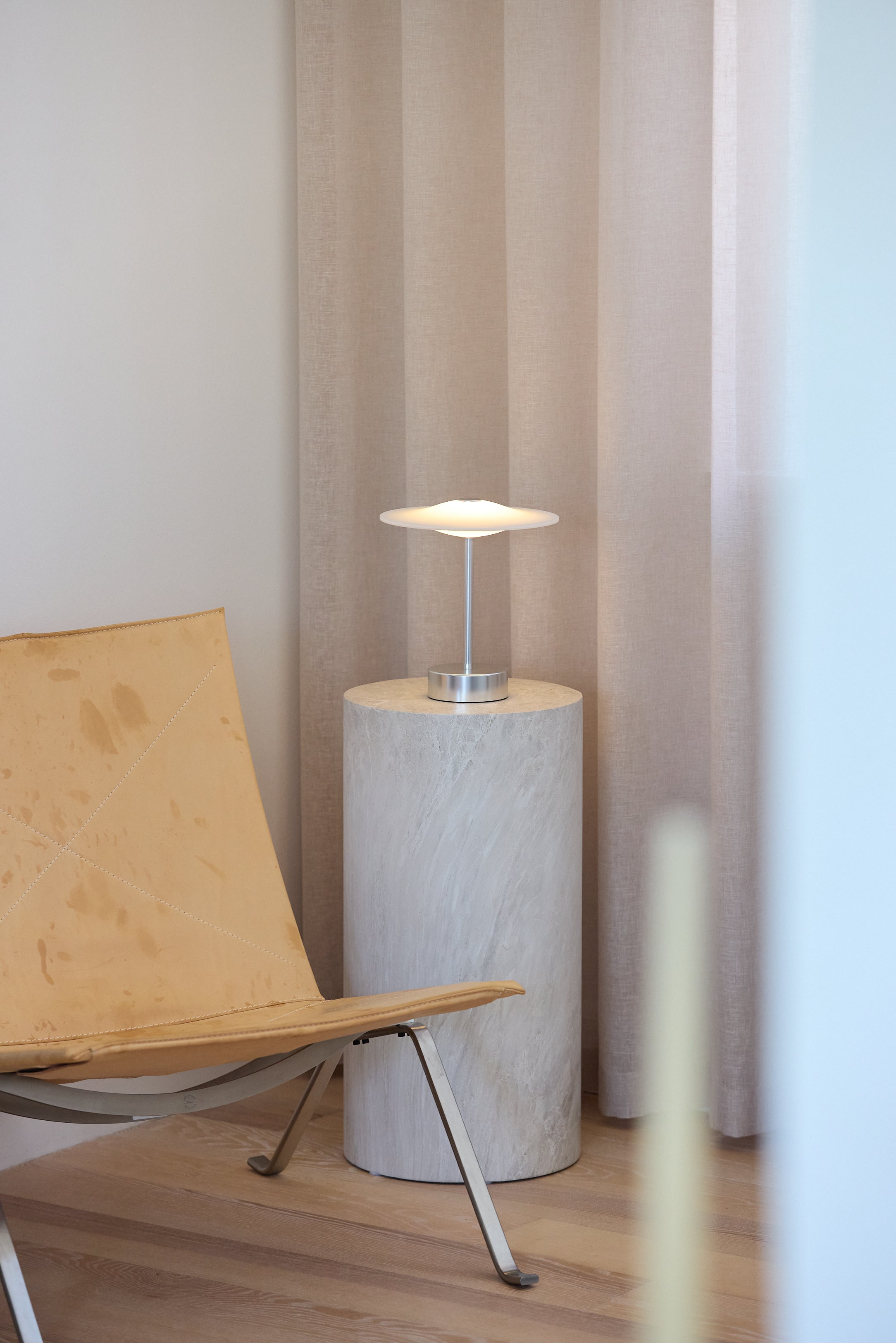 Piet Hein Sinus22 Bordlampe Stål billede 4