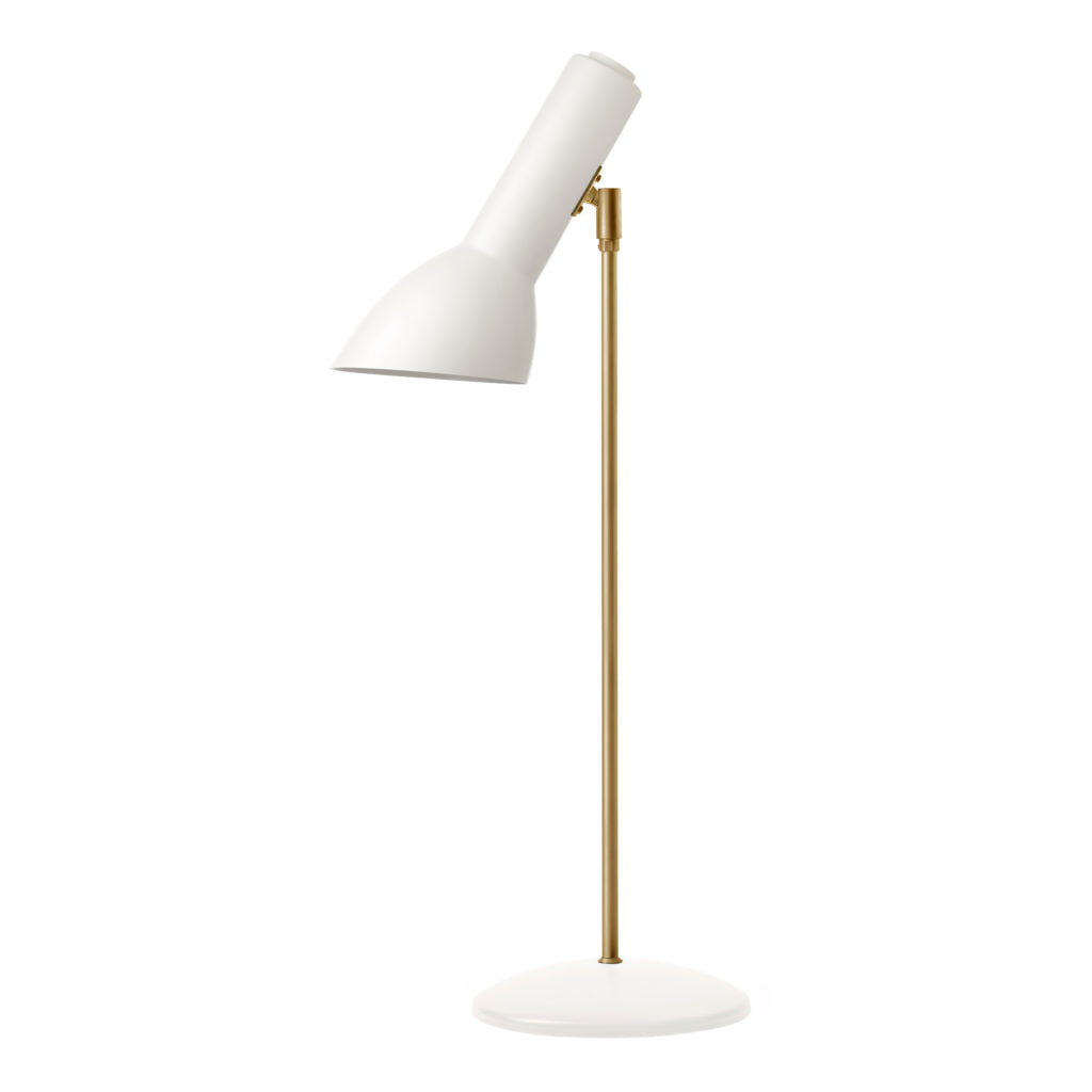 Oblique Hvid/Messing - Bordlampe billede 2