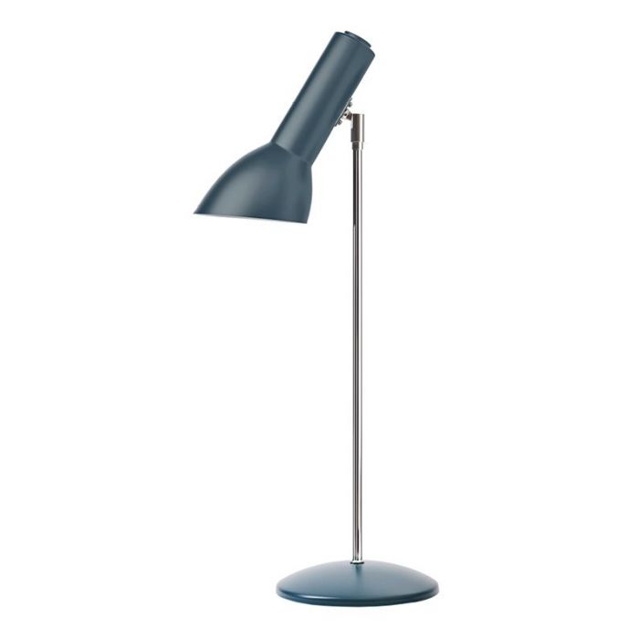 Oblique Petroleumsblå/Krom - Bordlampe billede 1