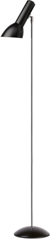 Oblique Blank Sort/Krom - Gulvlampe billede 2