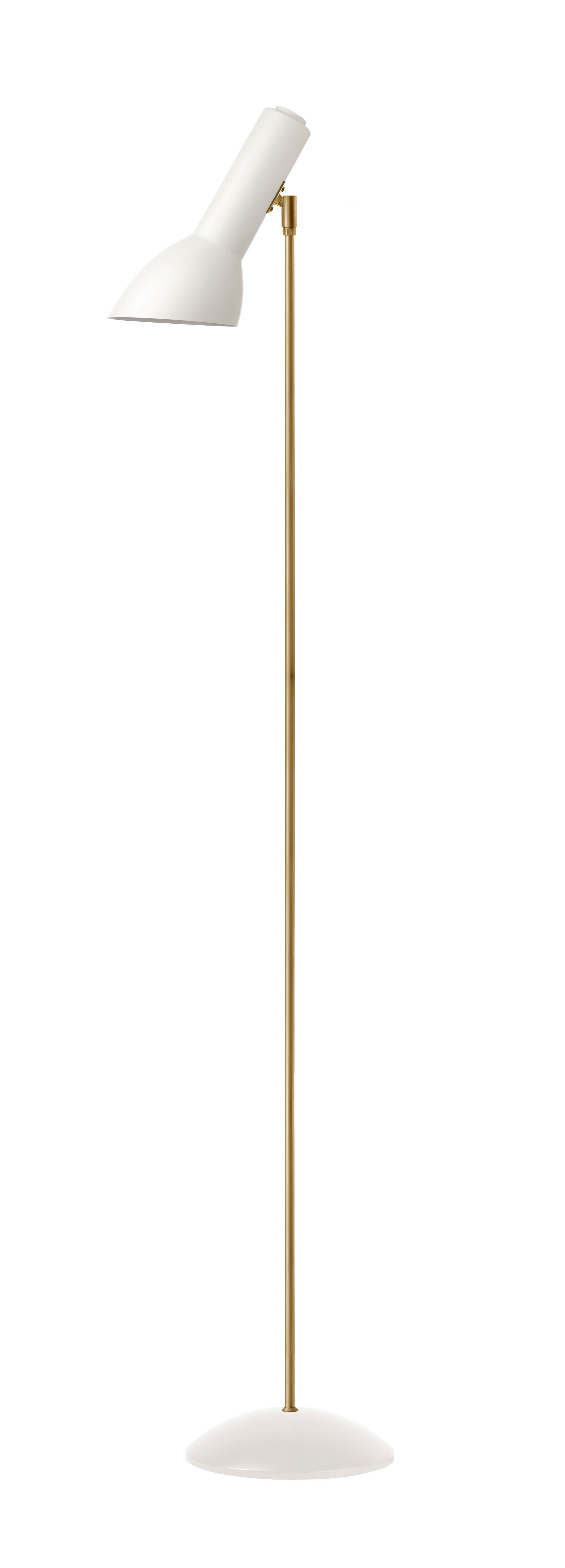 Oblique Hvid/Messing - Gulvlampe billede 1