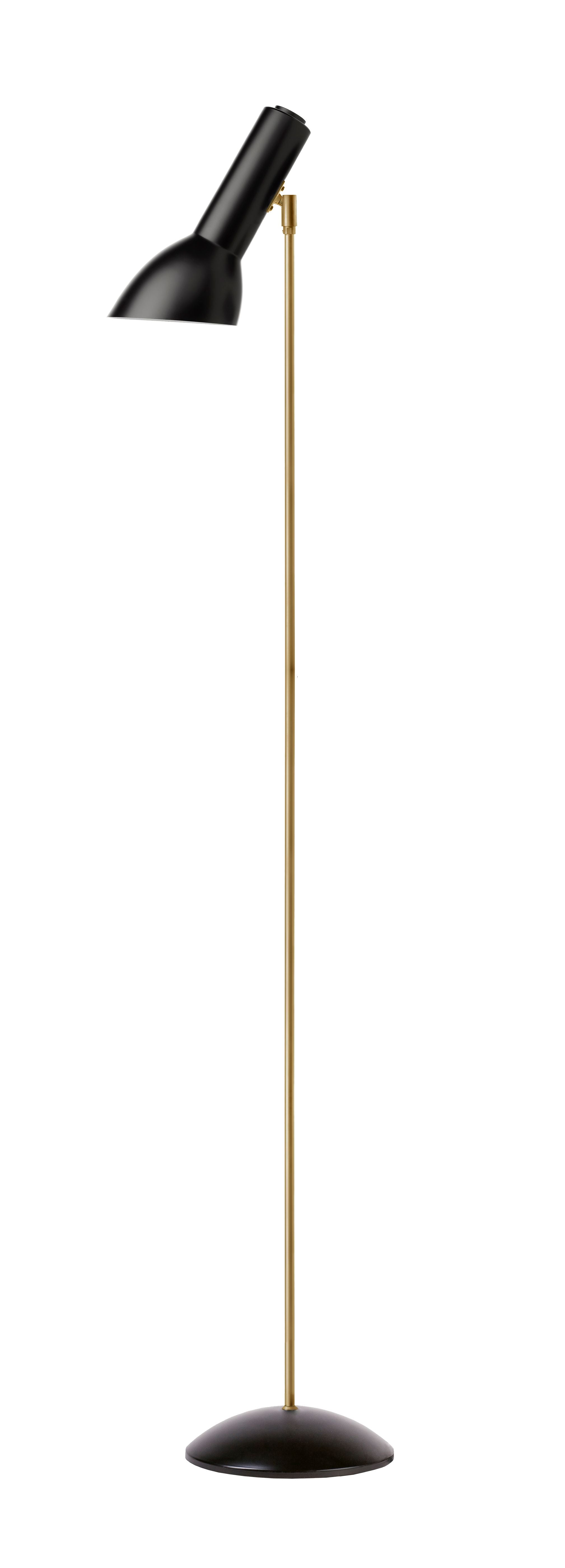 Oblique Sort/Messing - Gulvlampe billede 1
