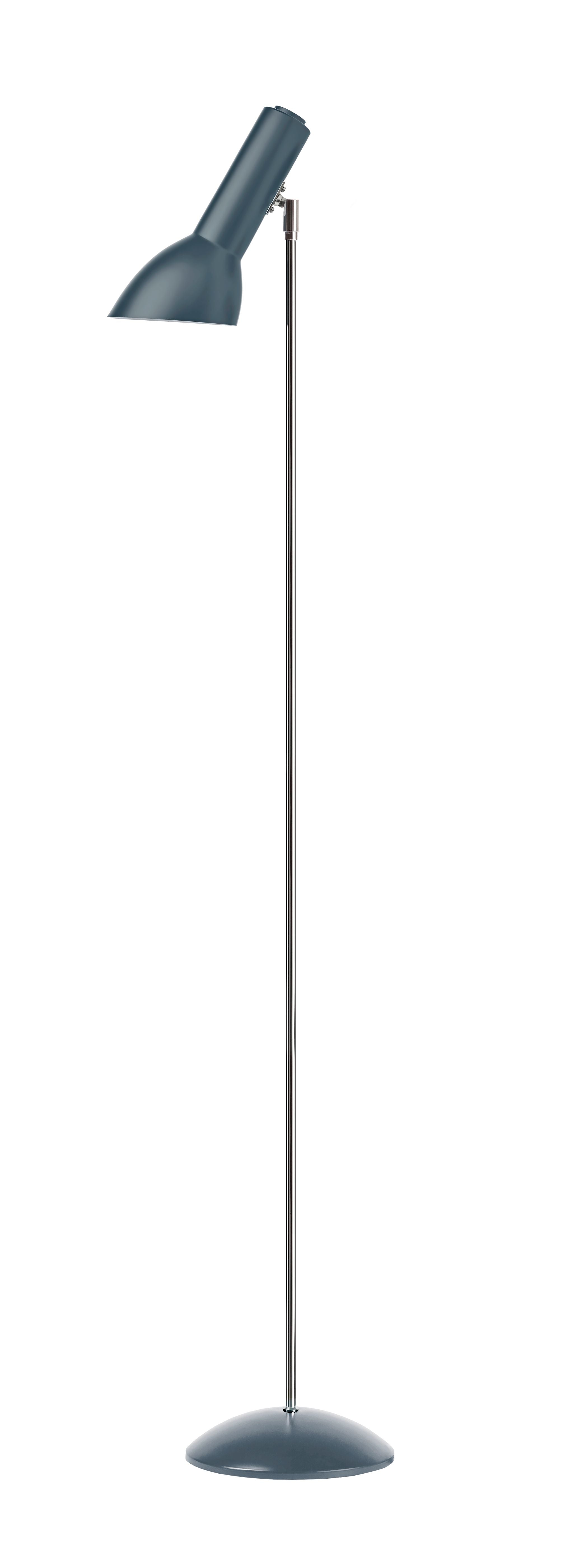 Oblique Petroleumsblå/Krom - Gulvlampe billede 1