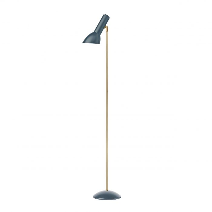 Oblique Petroleumsblå/Messing - Gulvlampe billede 2