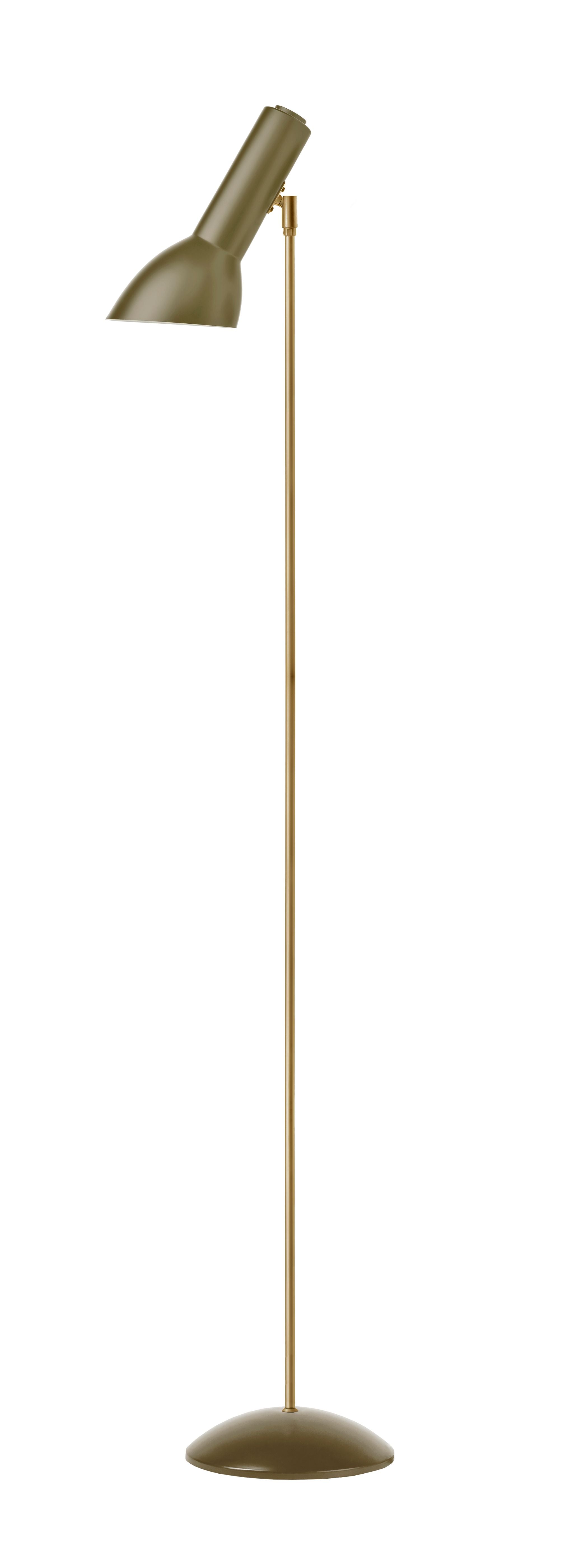 Oblique Olivengrøn/Messing - Gulvlampe billede 1