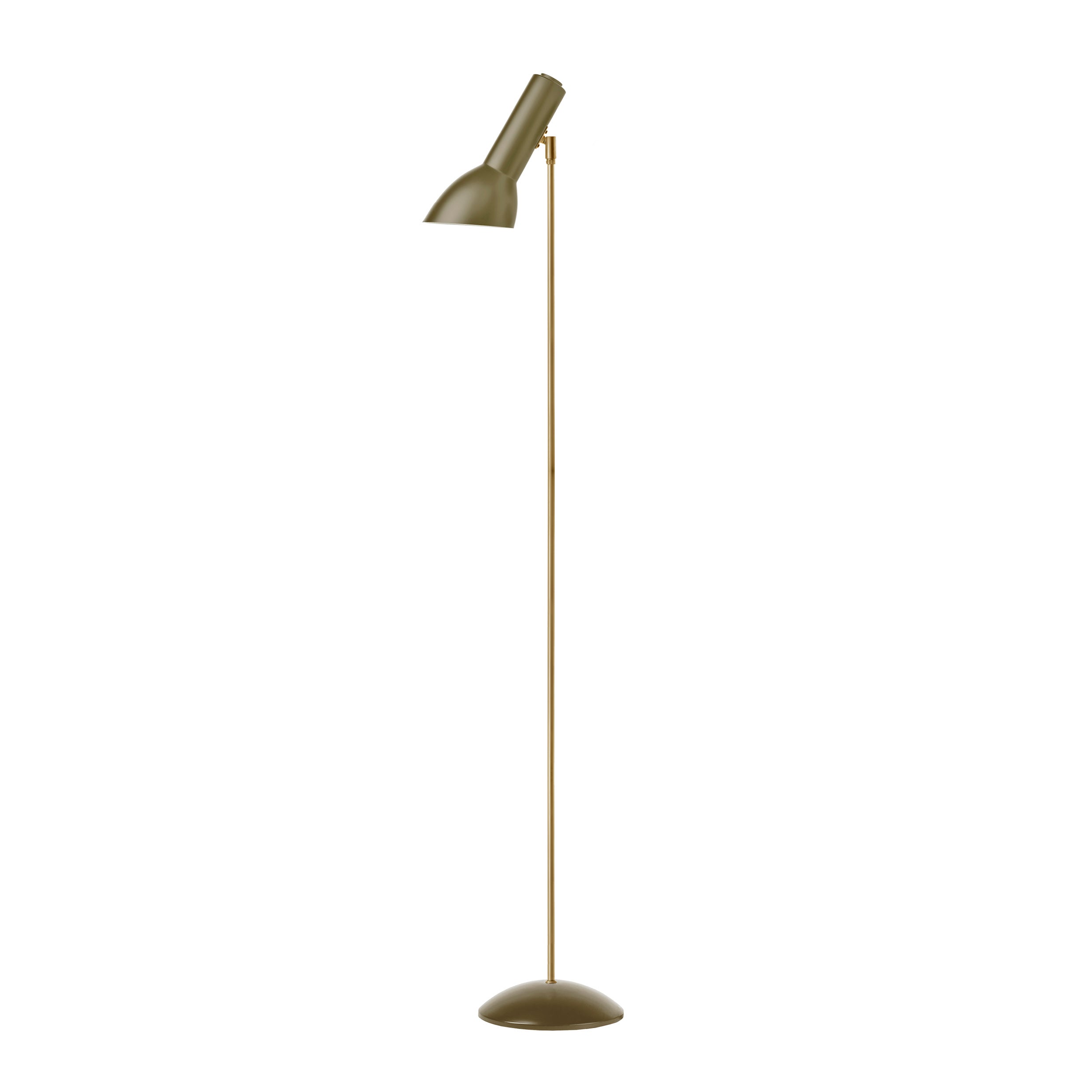 Oblique Olivengrøn/Messing - Gulvlampe billede 2