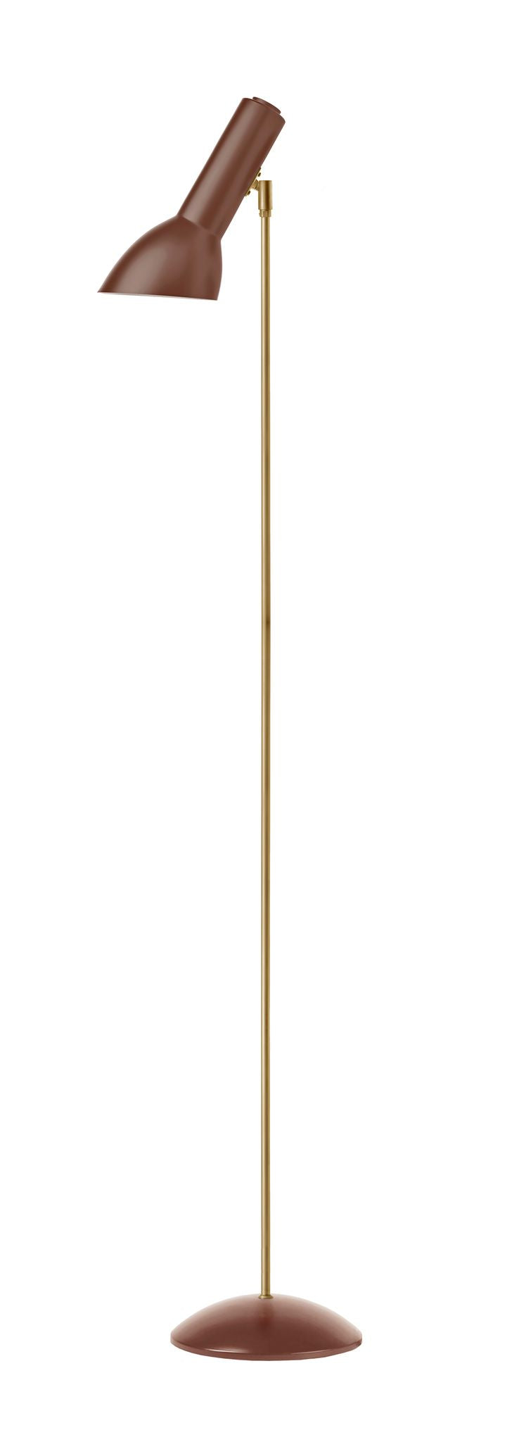 Oblique Teglrød/Messing - Gulvlampe billede 1