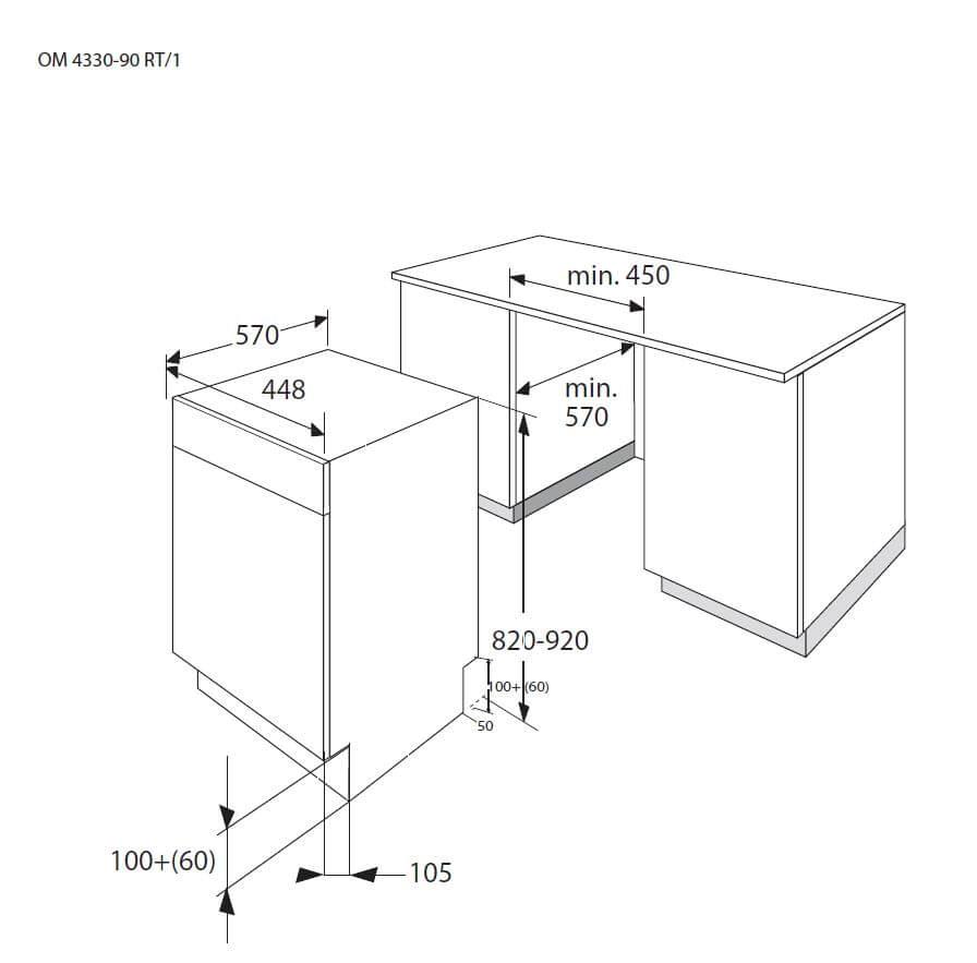 Gram OM 4330-90 RT/1 Underbygning billede 2