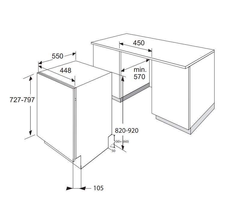 Gram OMI 45-24 T Integrerbar billede 2
