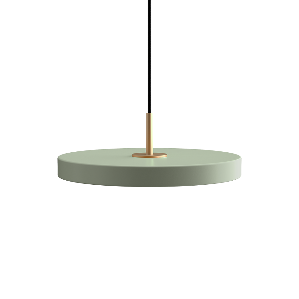 Asteria Mini Ø31 Pendel m. Messing Top, Oliven billede 1
