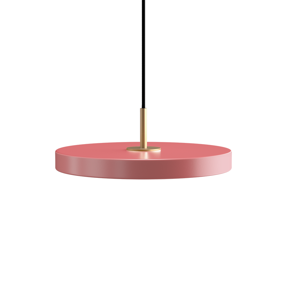 Asteria Mini Ø31 Pendel m. Messing Top, Lyserød billede 1
