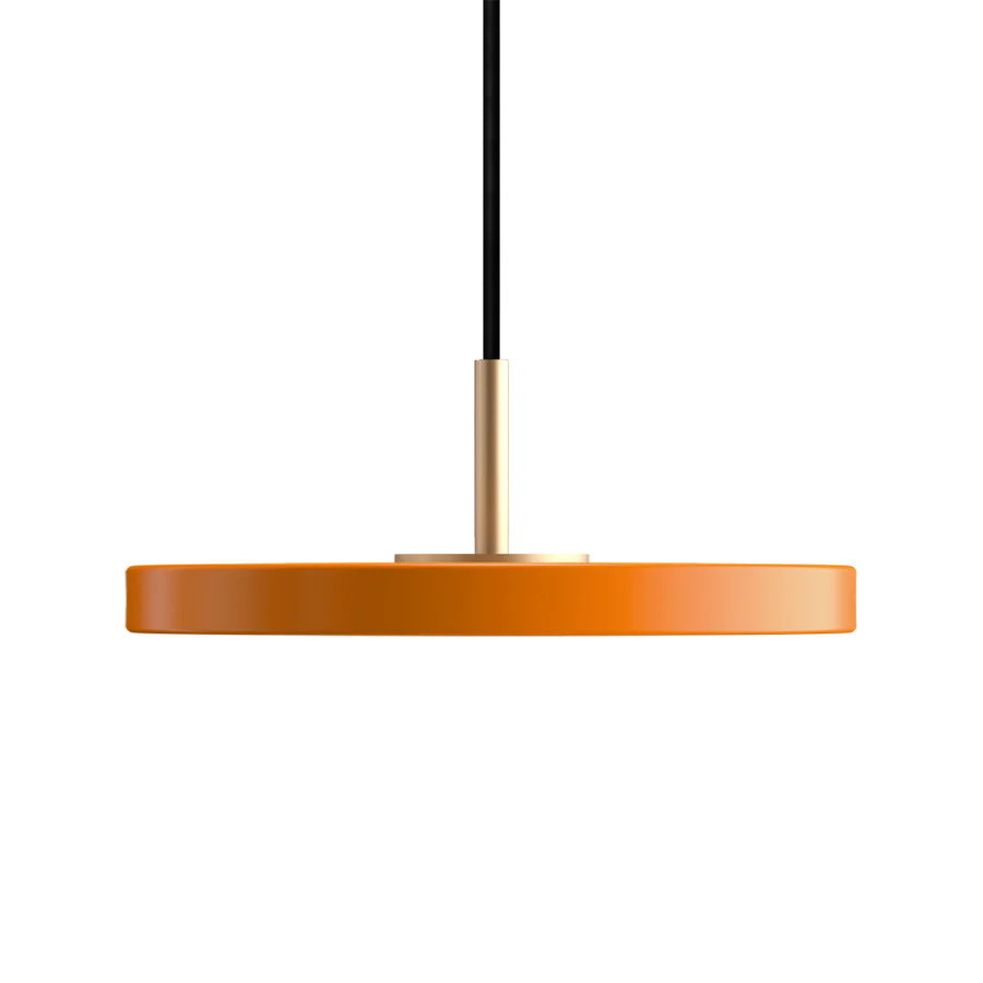 Asteria Mini Ø31 Pendel m. Messing Top, Orange billede 2