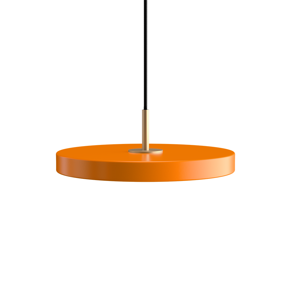Asteria Mini Ø31 Pendel m. Messing Top, Orange billede 1