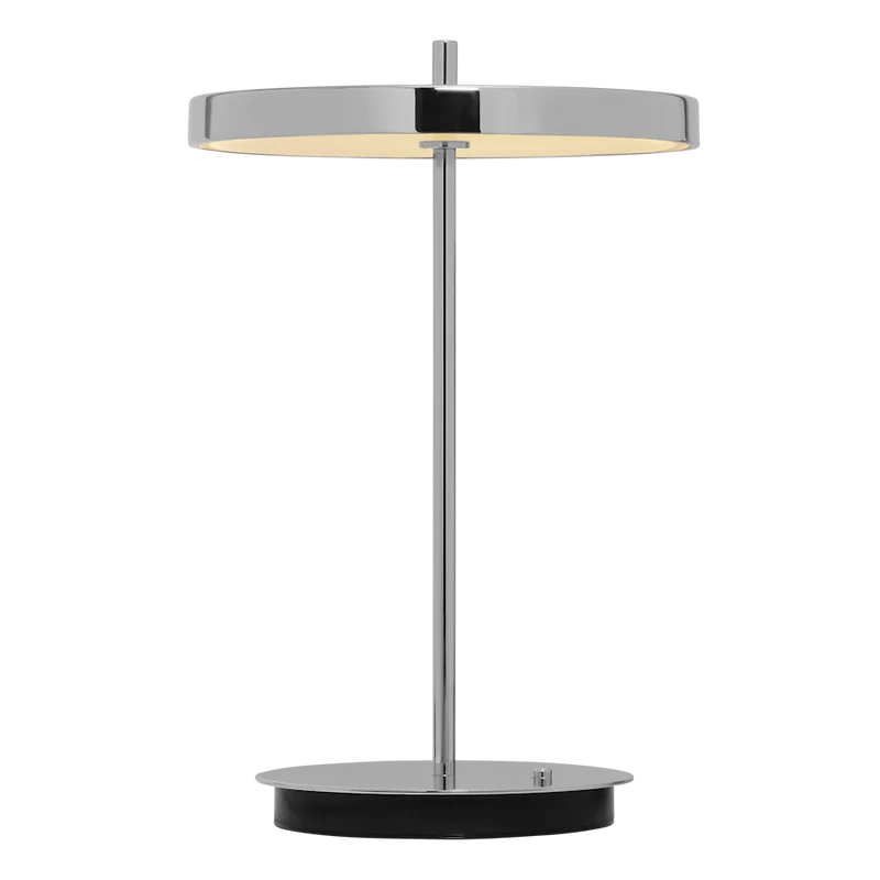 Asteria Move Polished Steel LED portable bordlampe billede 1