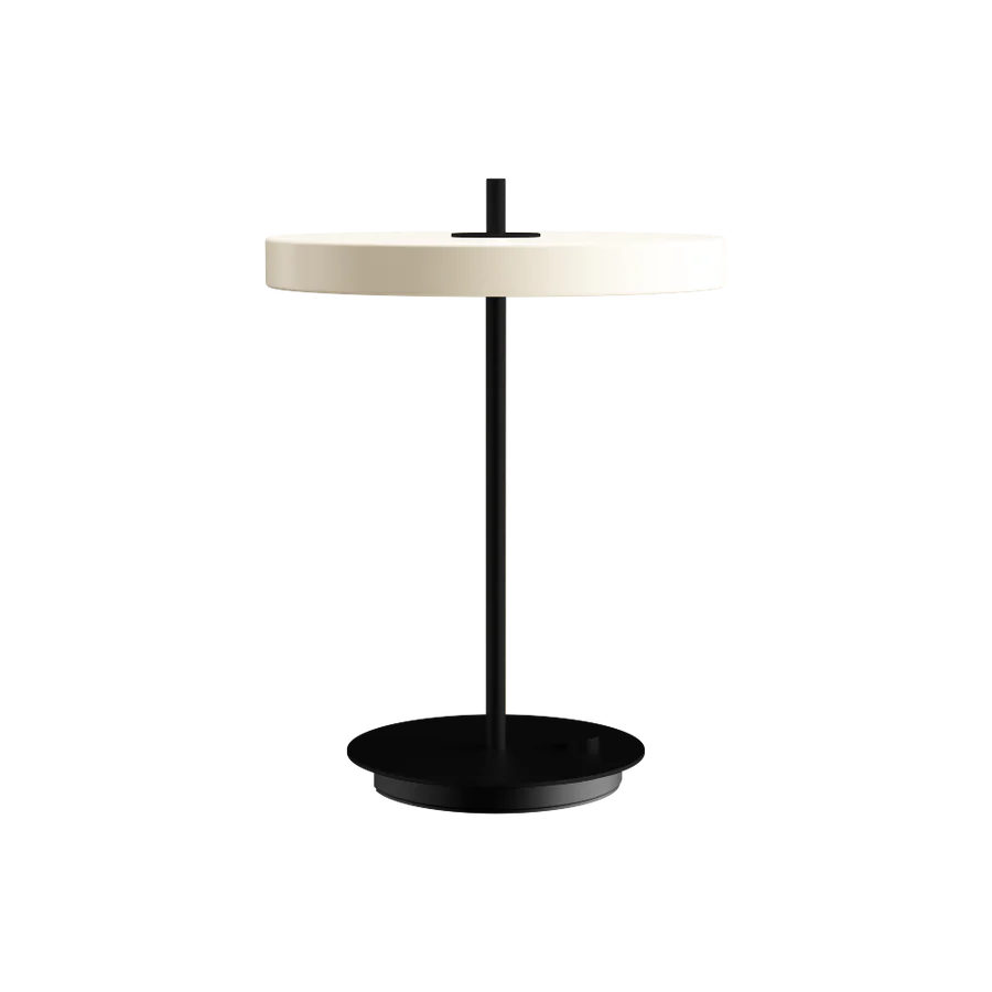 Asteria Pearl White Ø31 Black Bordlampe billede 2
