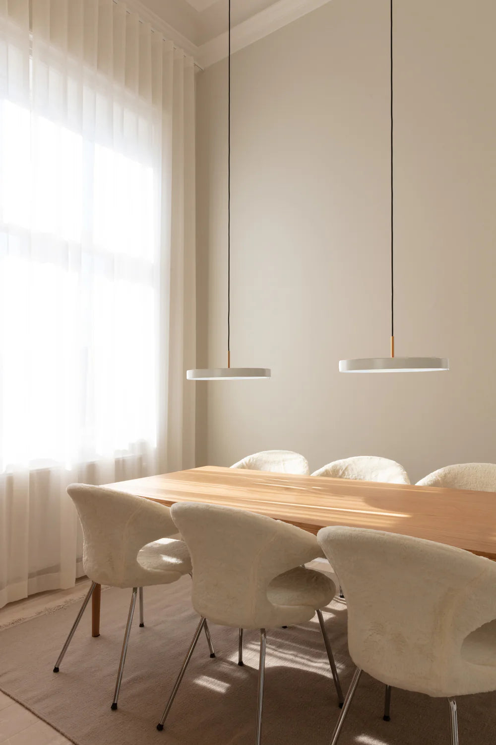 Asteria Plus Medium Ø43 Pearl White LED pendel billede 3