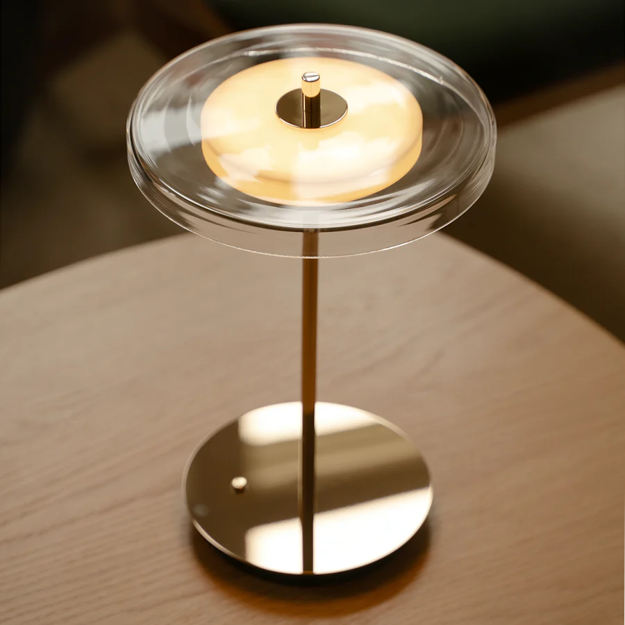 Asteria Glass Move Polished Brass bordlampe billede 4