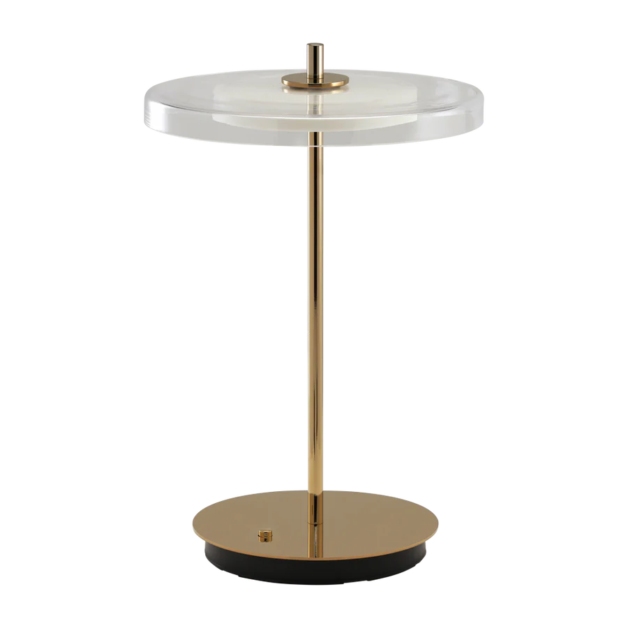 Asteria Glass Move Polished Brass bordlampe billede 2