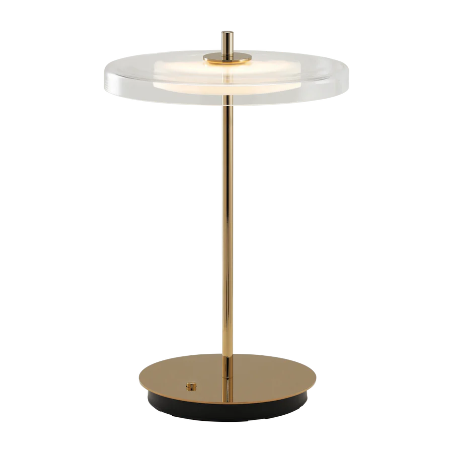 Asteria Glass Move Polished Brass bordlampe billede 3
