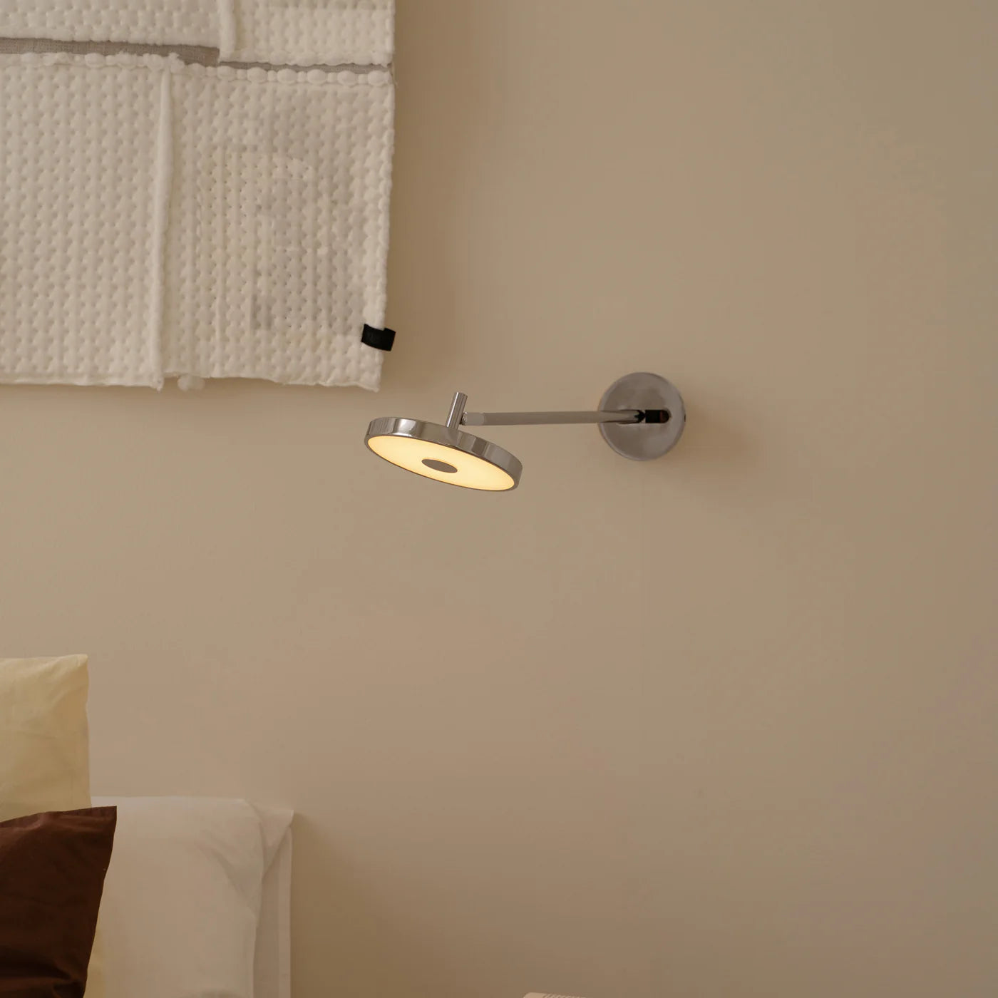 Asteria Væglampe Long Monochrome Hardwired Polished Stål billede 2