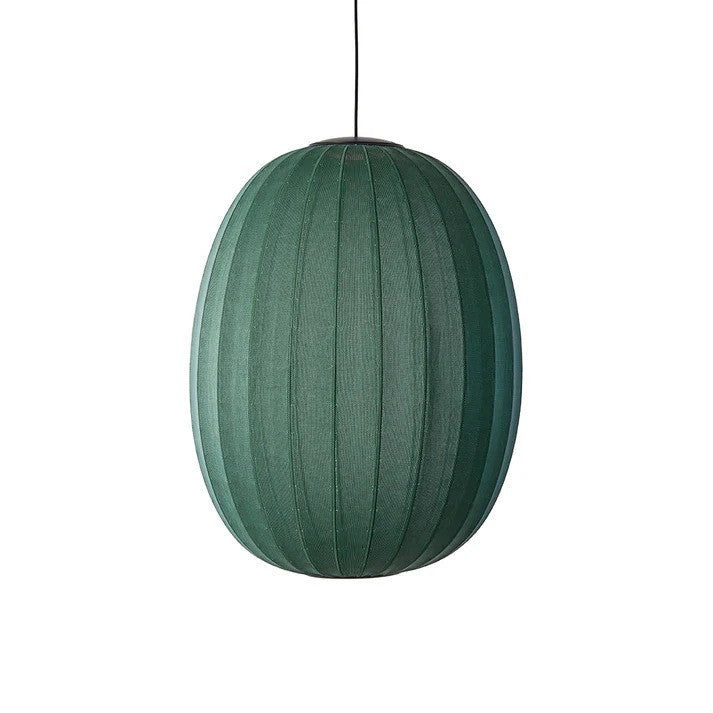 Knit-Wit Ø65 High Oval Pendel LED Tweed Green billede 1