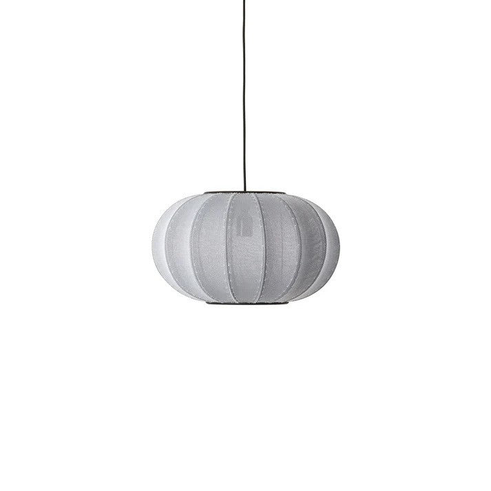 Knit-Wit Ø45 Oval Pendel Silver billede 1