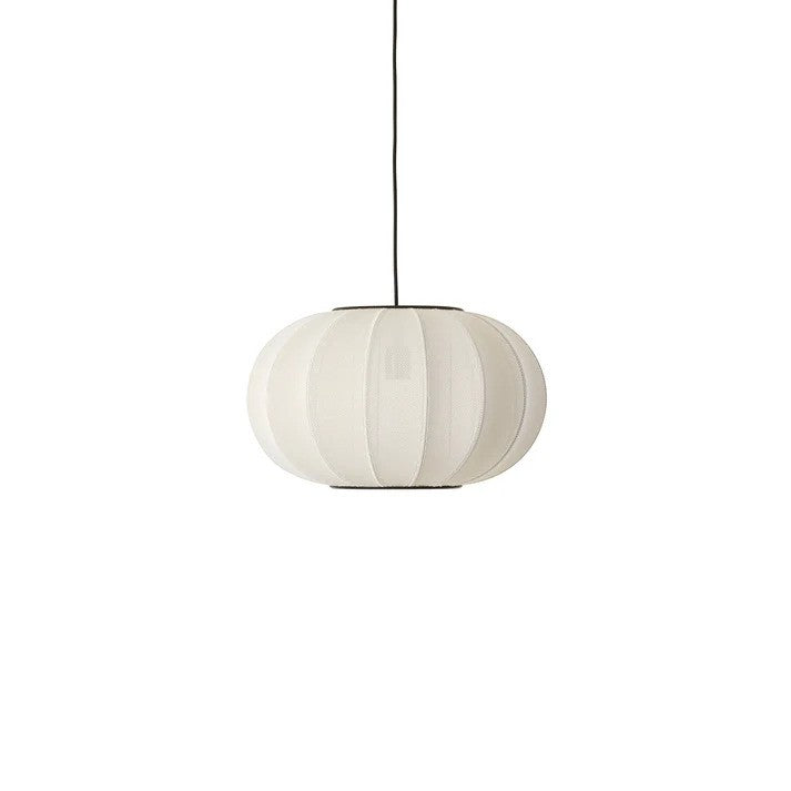 Knit-Wit Ø45 Oval Pendel Pearl White billede 1