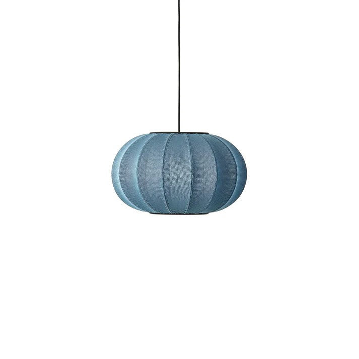 Knit-Wit Ø45 Oval Pendel Blue Stone billede 1