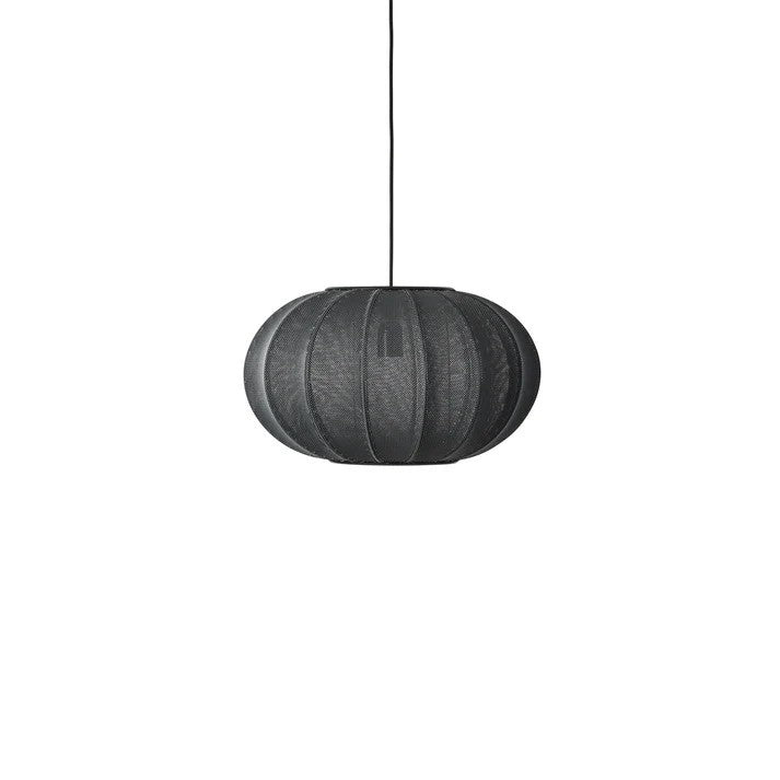 Knit-Wit Ø45 Oval Pendel Black billede 1