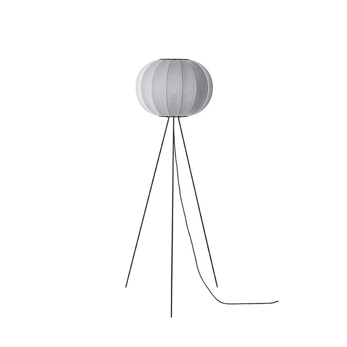 Knit-Wit Ø45 Round Gulvlampe High Silver billede 1