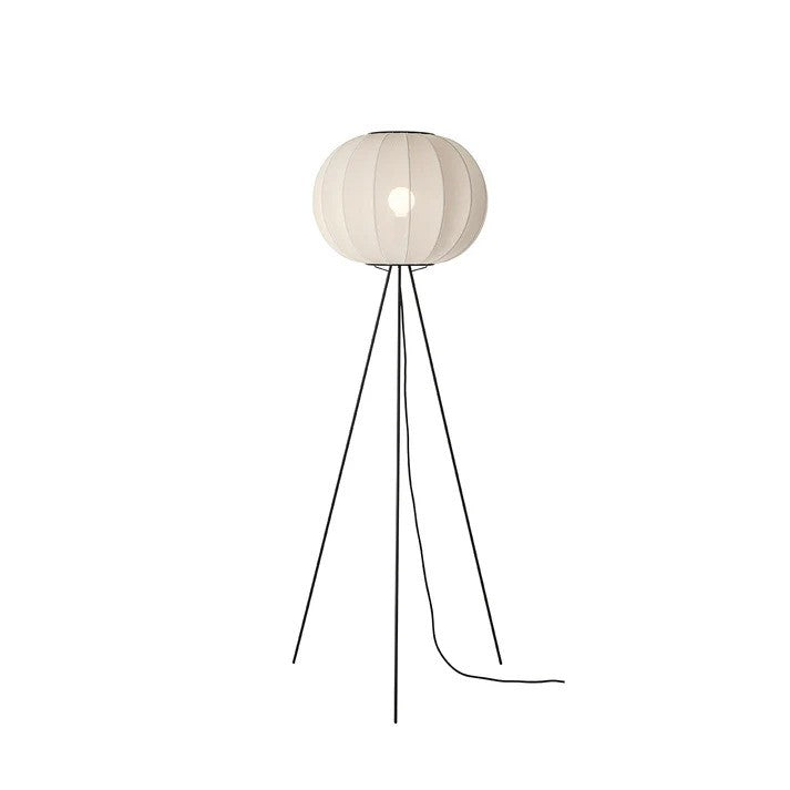 Knit-Wit Ø45 Round Gulvlampe High Pearl White billede 2