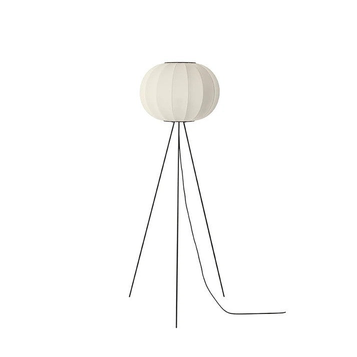 Knit-Wit Ø45 Round Gulvlampe High Pearl White billede 1
