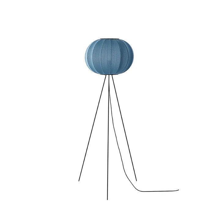 Knit-Wit Ø45 Round Gulvlampe High Blue Stone billede 1