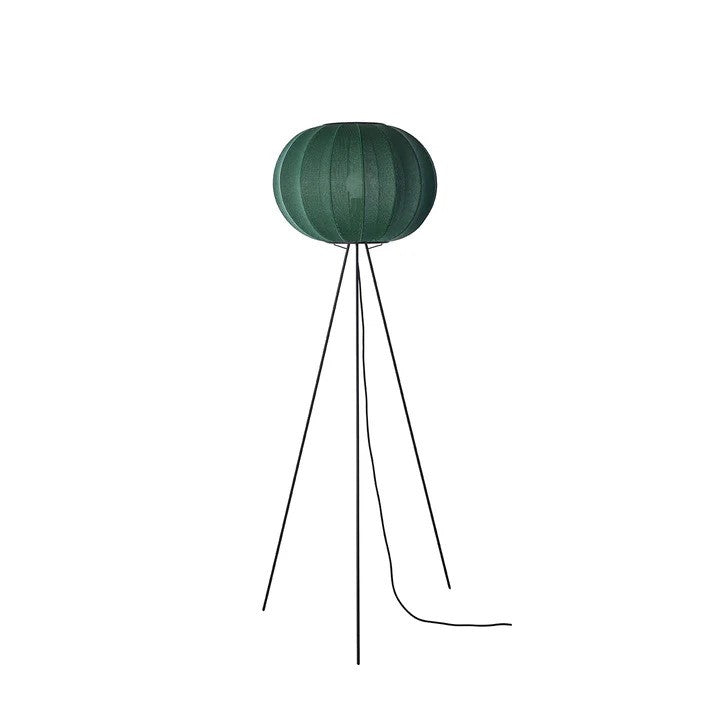 Knit-Wit Ø45 Round Gulvlampe High Tweed Green billede 1