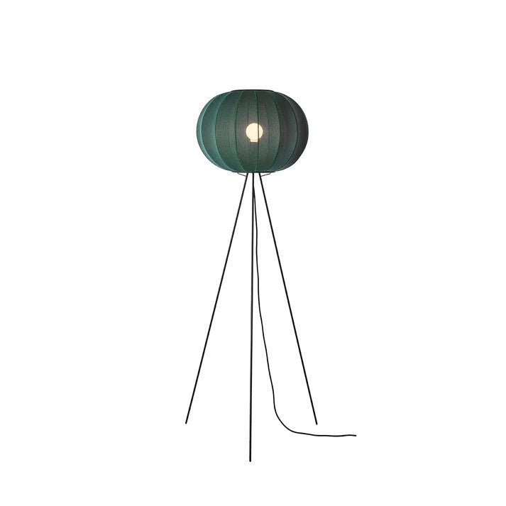 Knit-Wit Ø45 Round Gulvlampe High Tweed Green billede 2