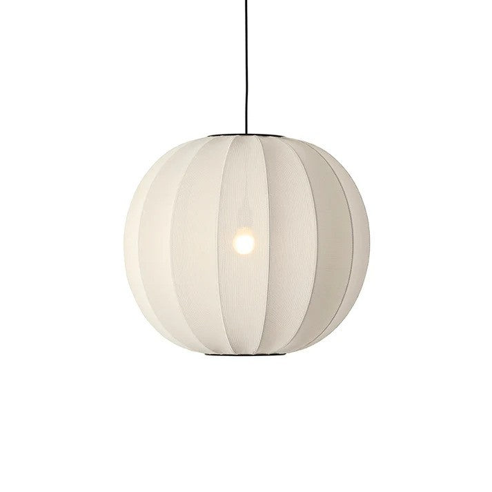 Knit-Wit Ø60 Round Pendel Pearl White billede 3