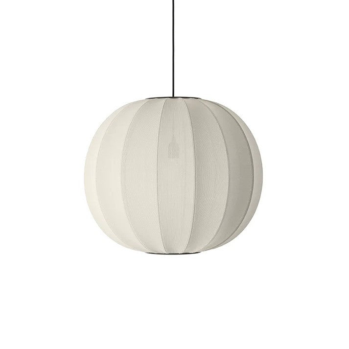 Knit-Wit Ø60 Round Pendel Pearl White billede 1