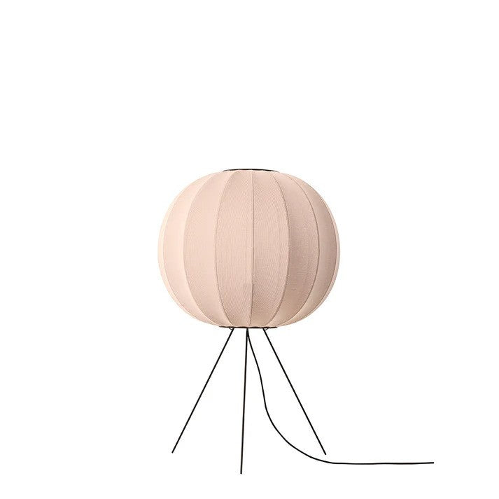 Knit-Wit Ø60 Round Gulvlampe Medium Sand Stone billede 1