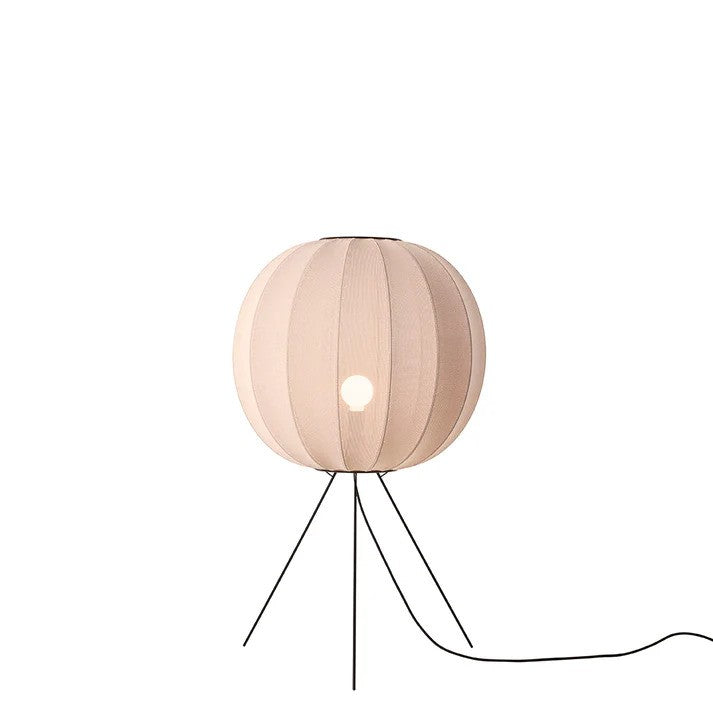 Knit-Wit Ø60 Round Gulvlampe Medium Sand Stone billede 2