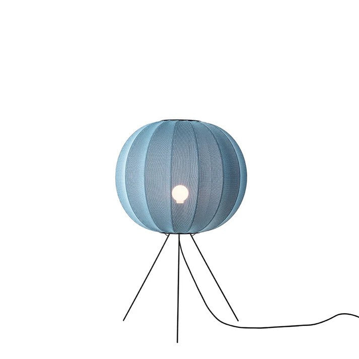Knit-Wit Ø60 Round Gulvlampe Medium Blue Stone billede 2