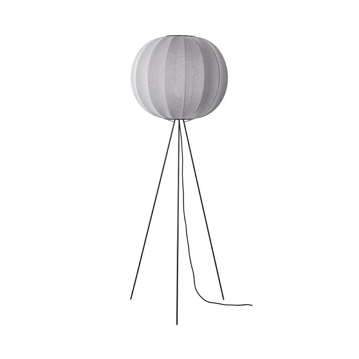 Knit-Wit Ø60 Round Gulvlampe High Silver billede 1