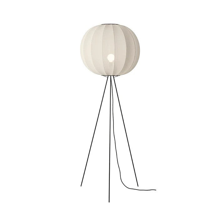 Knit-Wit Ø60 Round Gulvlampe High Pearl White billede 2
