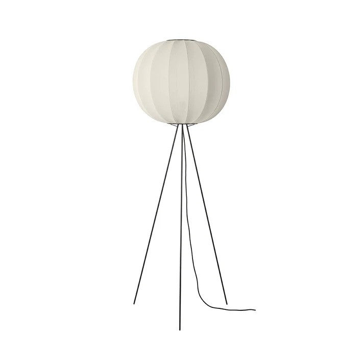Knit-Wit Ø60 Round Gulvlampe High Pearl White billede 1