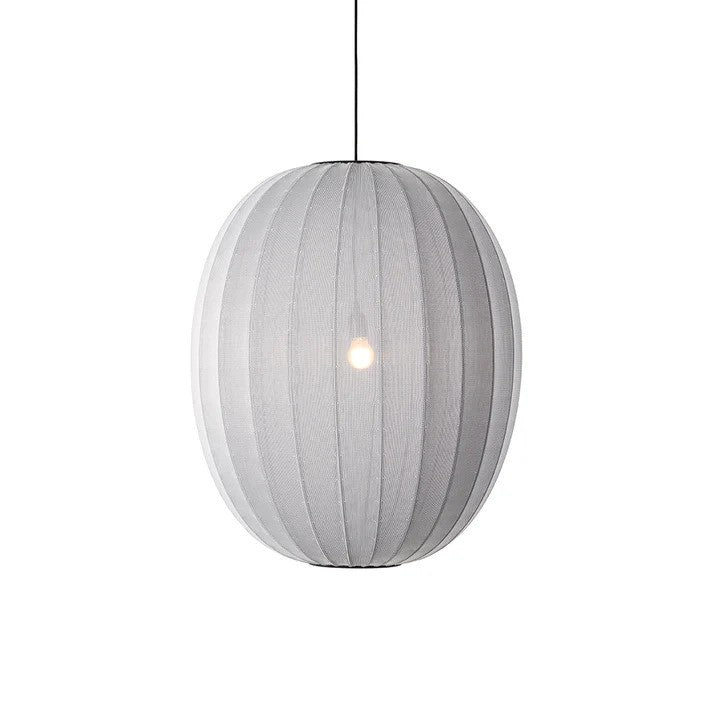 Knit-Wit Ø65 High Oval Pendel Silver billede 2