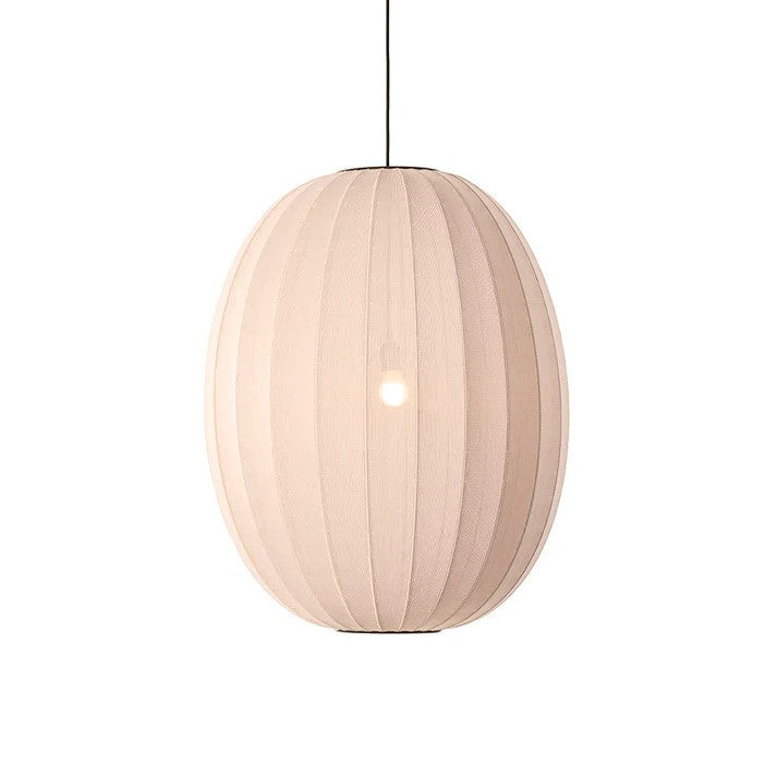 Knit-Wit Ø65 High Oval Pendel Sand Stone billede 2