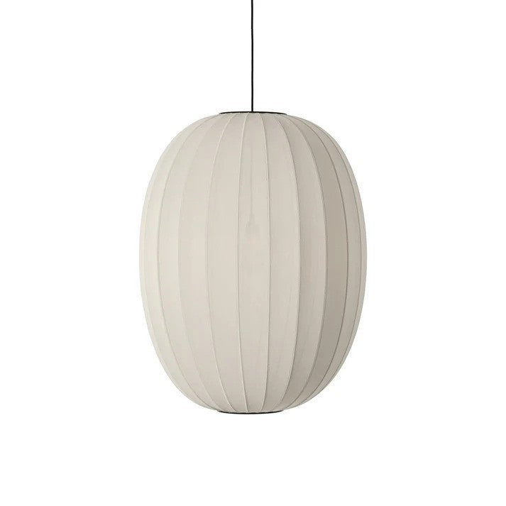 Knit-Wit Ø65 High Oval Pendel Pearl White billede 1