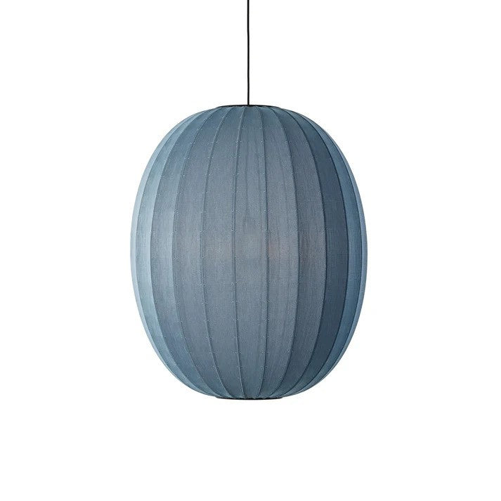 Knit-Wit Ø65 High Oval Pendel Blue Stone billede 1