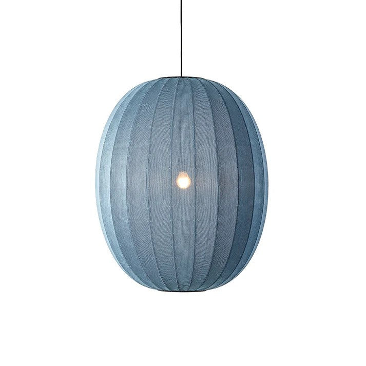 Knit-Wit Ø65 High Oval Pendel Blue Stone billede 2